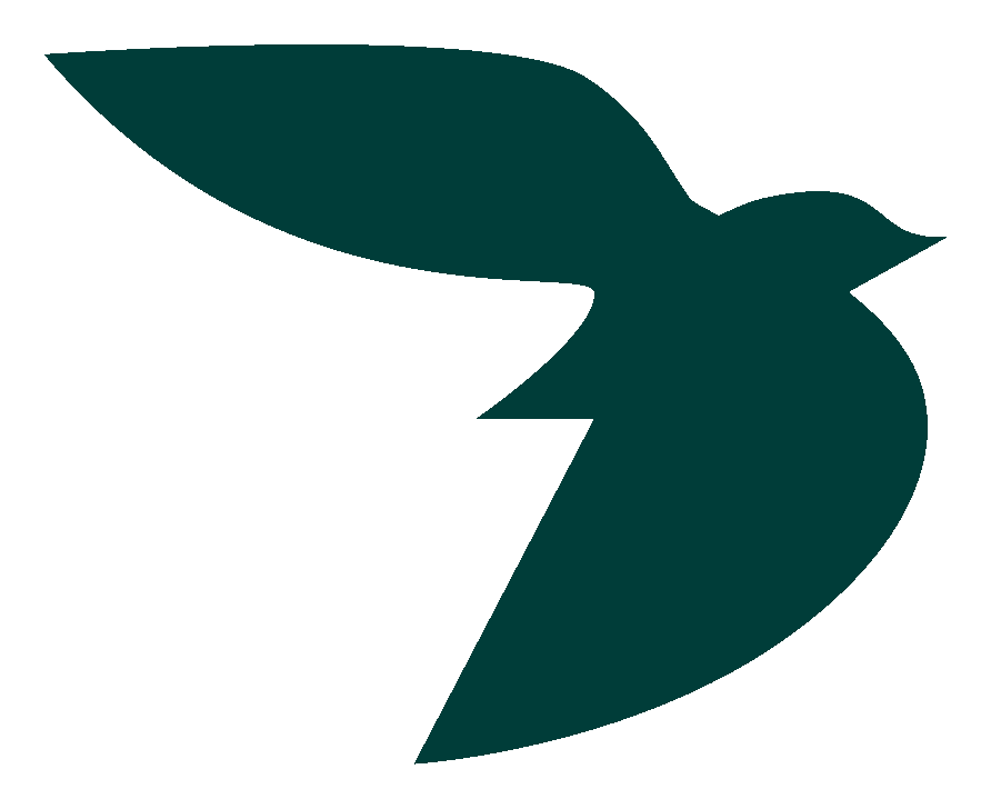 Brio — deep green bird mark